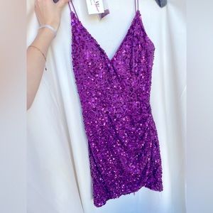 Purple Homecoming Dress